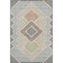 8' X 10' Pewter And Copper Geometric Washable Area Rug With UV Protection