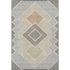 8' X 10' Pewter And Copper Geometric Washable Area Rug With UV Protection