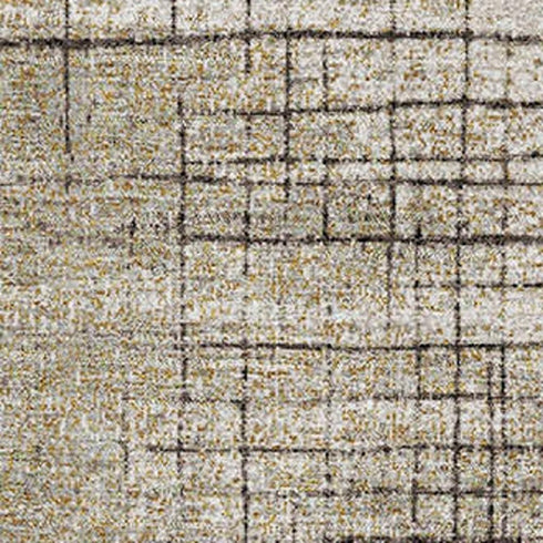 5' X 8' Brown And Taupe Geometric Washable Area Rug With UV Protection