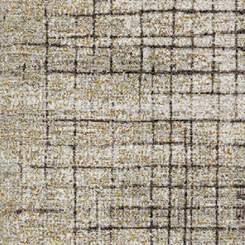 8' X 10' Brown And Taupe Geometric Washable Area Rug With UV Protection