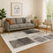 9' X 12' Ivory And Gray Geometric Washable Area Rug With UV Protection