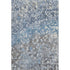5' X 8' Blue And Gray Abstract Washable Area Rug With UV Protection
