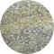 8' Olive Green And Gray Abstract Washable Round Rug With UV Protection