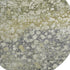 8' Olive Green And Gray Abstract Washable Round Rug With UV Protection