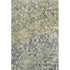 9' X 12' Olive Green And Gray Abstract Washable Area Rug With UV Protection