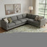 9' X 12' Olive Green And Gray Abstract Washable Area Rug With UV Protection