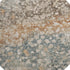 8' Light Taupe And Brown Abstract Washable Round Rug With UV Protection