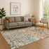 8' X 10' Light Taupe And Brown Abstract Washable Area Rug With UV Protection