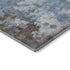 5' X 8' Brown And Blue Abstract Washable Area Rug With UV Protection