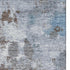 5' X 8' Brown And Blue Abstract Washable Area Rug With UV Protection