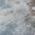 5' X 8' Brown And Blue Abstract Washable Area Rug With UV Protection