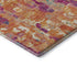 5' X 8' Blush And Teal Abstract Washable Area Rug With UV Protection
