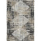 5' X 8' Black And Gray Geometric Washable Area Rug With UV Protection
