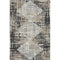 8' X 10' Black And Gray Geometric Washable Area Rug With UV Protection