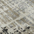 8' X 10' Black And Gray Geometric Washable Area Rug With UV Protection