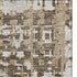 5' X 8' Brown And Beige Geometric Washable Area Rug With UV Protection