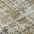 5' X 8' Brown And Beige Geometric Washable Area Rug With UV Protection