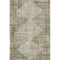 5' X 8' Fern Green And Beige Geometric Washable Area Rug With UV Protection