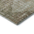 5' X 8' Fern Green And Beige Geometric Washable Area Rug With UV Protection
