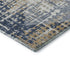 8' X 10' Navy Blue And Beige Geometric Washable Area Rug With UV Protection