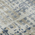 8' X 10' Navy Blue And Beige Geometric Washable Area Rug With UV Protection