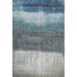 5' X 8' Blue And Ivory Abstract Washable Area Rug With UV Protection