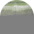 8' Fern Green And Gray Abstract Washable Round Rug With UV Protection