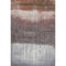 5' X 8' Rust And Ivory Abstract Washable Area Rug With UV Protection