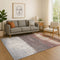 8' X 10' Rust And Ivory Abstract Washable Area Rug With UV Protection