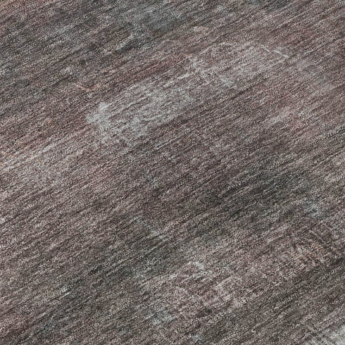 8' X 10' Rust And Ivory Abstract Washable Area Rug With UV Protection