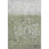 5' X 8' Fern Green And Silver Abstract Washable Area Rug With UV Protection