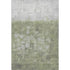 5' X 8' Fern Green And Silver Abstract Washable Area Rug With UV Protection