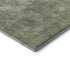 8' X 10' Fern Green And Silver Abstract Washable Area Rug With UV Protection