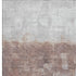 5' X 8' Rust And Silver Abstract Washable Area Rug With UV Protection
