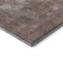 5' X 8' Rust And Silver Abstract Washable Area Rug With UV Protection