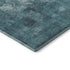 8' X 10' Teal And Ivory Abstract Washable Area Rug With UV Protection