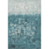 8' X 10' Teal And Ivory Abstract Washable Area Rug With UV Protection