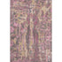 5' X 8' Blush And Wheat Abstract Washable Area Rug With UV Protection