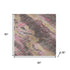 5' X 8' Blush And Wheat Abstract Washable Area Rug With UV Protection