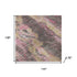 9' X 12' Blush And Wheat Abstract Washable Area Rug With UV Protection