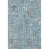 5' X 8' Denim Blue And Gray Abstract Washable Area Rug With UV Protection