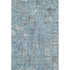 8' X 10' Denim Blue And Gray Abstract Washable Area Rug With UV Protection