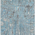 8' X 10' Denim Blue And Gray Abstract Washable Area Rug With UV Protection