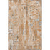 8' X 10' Orange And Ivory Abstract Washable Area Rug With UV Protection