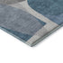 8' X 10' Denim Blue And Gray Abstract Washable Area Rug With UV Protection