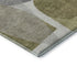 5' X 8' Fern Green And Gray Abstract Washable Area Rug With UV Protection