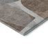 5' X 8' Coffee And Gray Abstract Washable Area Rug With UV Protection
