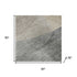 5' X 8' Coffee And Gray Abstract Washable Area Rug With UV Protection