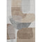 8' X 10' Coffee And Gray Abstract Washable Area Rug With UV Protection