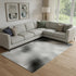 8' X 10' Coffee And Gray Abstract Washable Area Rug With UV Protection